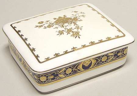 Dynasty Cobalt Cigarette Box & Lid