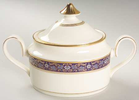 Edinburgh Dark Blue Sugar Bowl & Lid