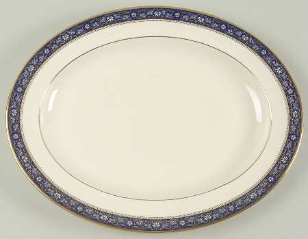 Edinburgh Dark Blue 13" Oval Serving Platter