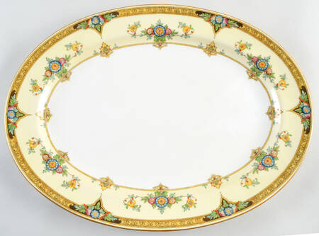 Eloise Orange 17" Oval Serving Platter