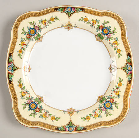 Eloise Orange Square Salad Plate