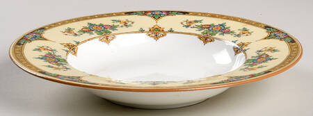 Eloise Orange Rim Soup Bowl