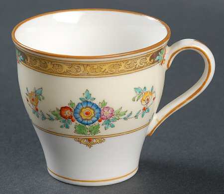 Eloise Orange Flat Demitasse Cup