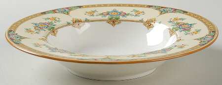 Eloise Orange Rim Soup Bowl
