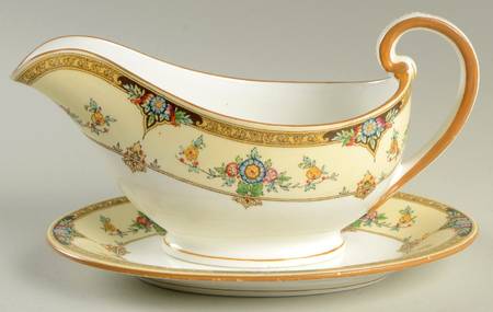Eloise Orange Gravy Boat & Underplate