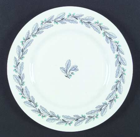 Elizabethan Oak (Blue Gray, #S641) Dinner Plate