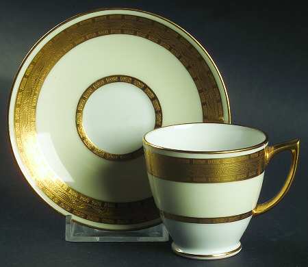Embassy Footed Demitasse Cup & Saucer Set