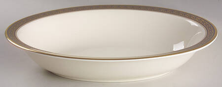 Embassy Blue (No #, Intro 1987) 10" Oval Vegetable Bowl