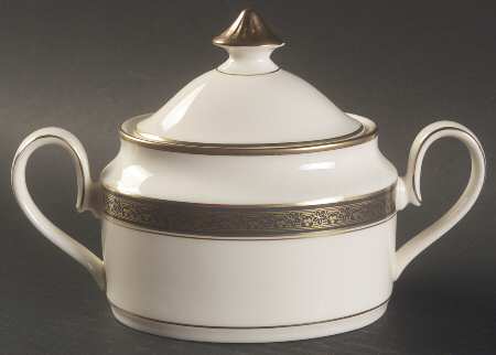 Embassy Blue (No #, Intro 1987) Sugar Bowl & Lid