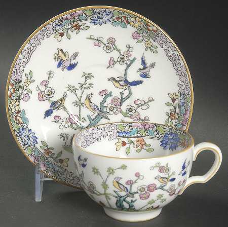 Emperor's Garden Flat Cup & Saucer Set