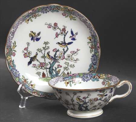 Emperor's Garden Footed Cup & Saucer Set