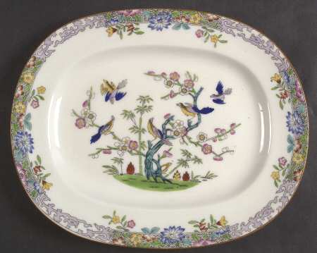 Emperor's Garden 10" Oval Serving Platter