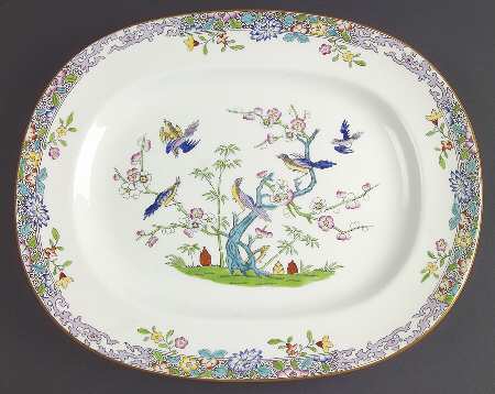 Emperor's Garden 13" Oval Serving Platter