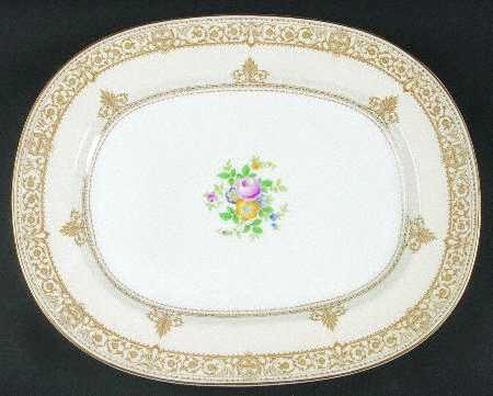 English Rose 16" Oval Serving Platter