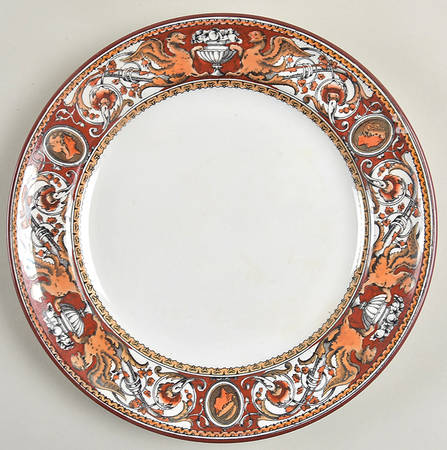 Florentine Red (No Center) Luncheon Plate