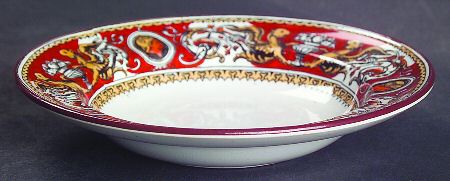 Florentine Red (No Center) Rim Fruit/Dessert (Sauce) Bowl