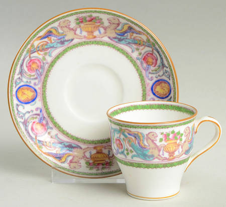 Florentine Flat Demitasse Cup & Saucer Set