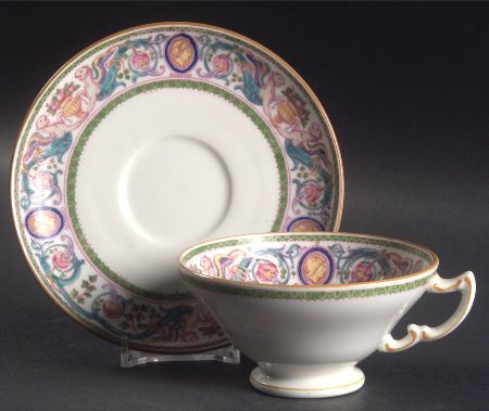 Florentine Footed Cup & Saucer Set