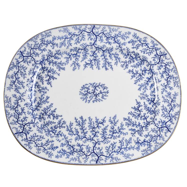 Fibre Blue 18" Oval Serving Platter