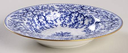 Fibre Blue Rim Fruit/Dessert (Sauce) Bowl