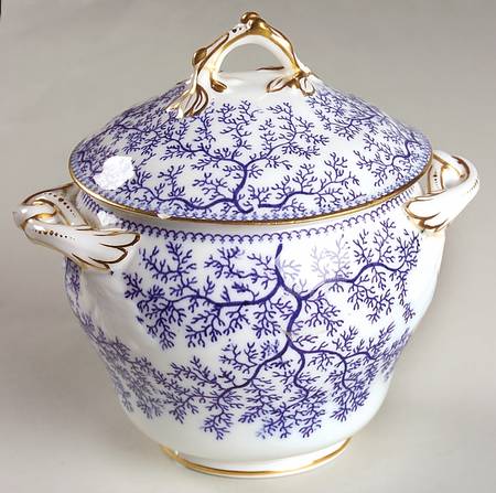 Fibre Blue Sugar Bowl & Lid