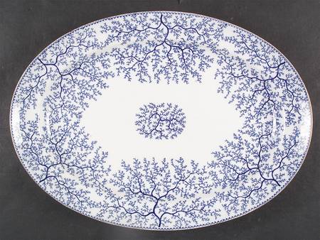 Fibre Blue 15" Oval Serving Platter