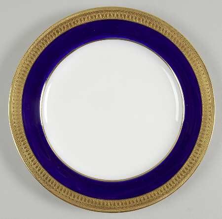G6262 (Cobalt Blue Band) Luncheon Plate