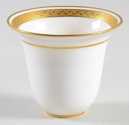 G8338 Gold Encrusted Bell Shape Demitasse Liner