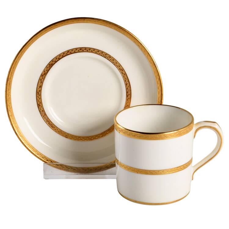 G8721 Flat Demitasse Cup & Saucer Set by Minton