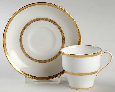 G8721 Flat Demitasse Cup & Saucer Set