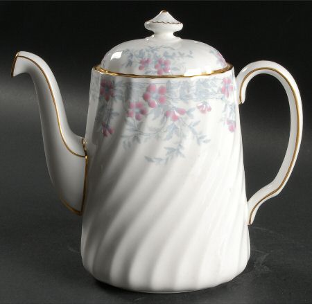 Garden Pinks Pink and Grey Mini Coffee Pot & Lid