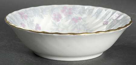 Garden Pinks Pink and Grey Fruit/Dessert (Sauce) Bowl