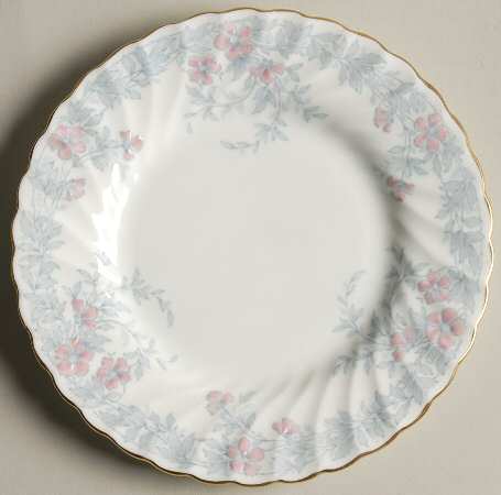 Garden Pinks Pink and Grey Bread & Butter Plate