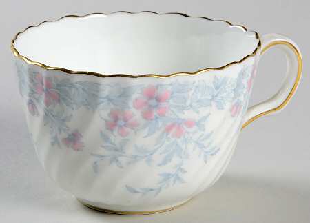 Garden Pinks Pink and Grey Flat Cup
