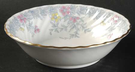 Garden Pinks Pink and Yellow Fruit/Dessert (Sauce) Bowl