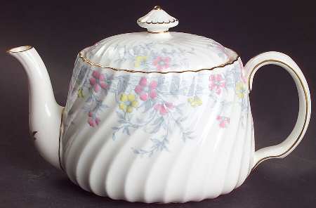Garden Pinks Pink and Yellow Small Teapot & Lid