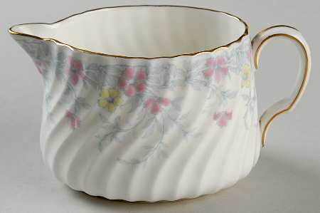 Garden Pinks Pink and Yellow Creamer