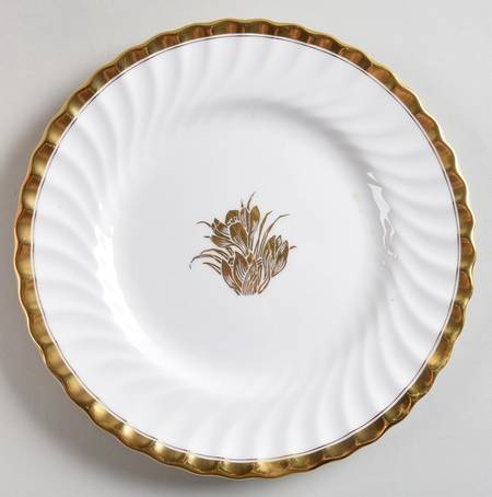 Gold Crocus Salad Plate