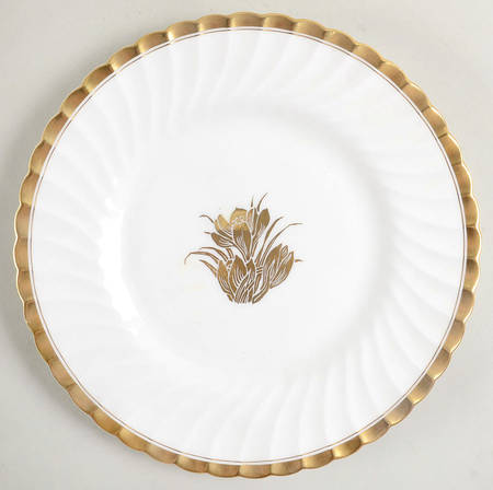 Gold Crocus Luncheon Plate
