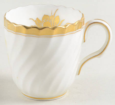 Gold Crocus Flat Demitasse Cup
