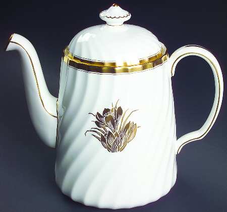 Gold Crocus Coffee Pot & Lid