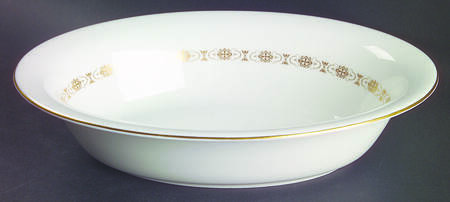Golden Diadem 10" Oval Vegetable Bowl