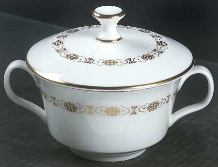 Golden Diadem Sugar Bowl & Lid