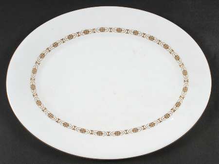 Golden Diadem 12" Oval Serving Platter