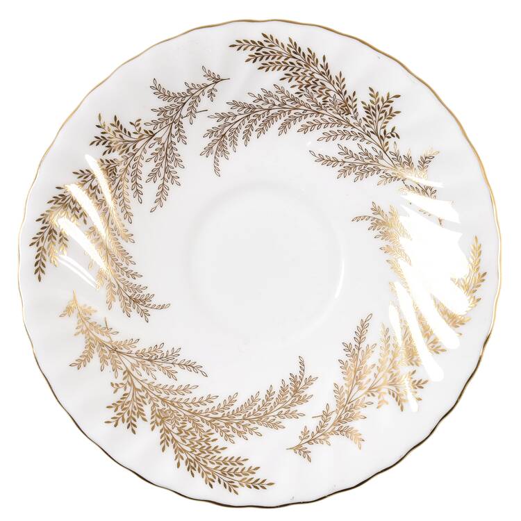 Golden Fern Saucer for Cream Soup Bowl