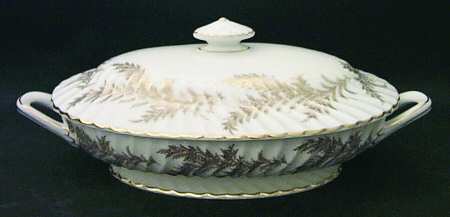 Golden Fern Oval Covered Vegetable