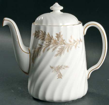 Golden Fern Mini Coffee Pot & Lid