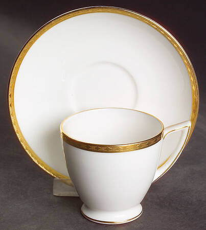 Golden Heritage Footed Demitasse Cup & Saucer Set