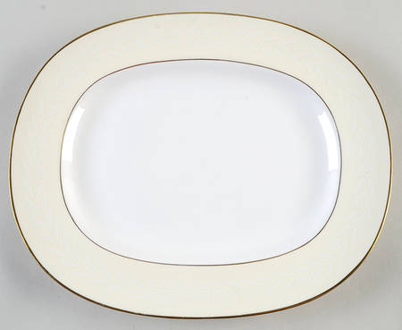 Gold Laurel 13" Oval Serving Platter