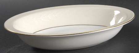 Gold Laurel 10" Oval Vegetable Bowl